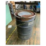 Metal Barrel with Attached Hoist System