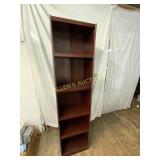 Tall Wooden Bookshelf With Adjustable Shelves