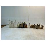 18 Assorted Vintage Glass Bottles