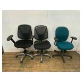 3 Office Task Chairs