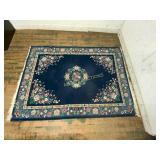 Hand-Knotted Floral Wool Area Rug