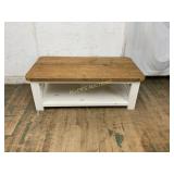 Rectangular Two-Tone Wooden Coffee Table