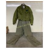 Military-Issue Flight Jacket and Flight Suit