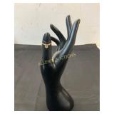 10 KT Gold Ring with Stone, Size 6