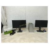 Desktop Computer With Monitors and Accessories