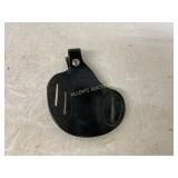 Black Leather Holster with Embossed Stamps