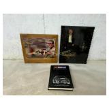 NASCAR Memorabilia with Clocks and Book