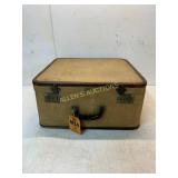 Fabric-Covered Travel Case with Metal Hardware