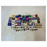 Matchbooks and Lapel Pins