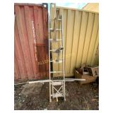 Metal Folding Ladder with Attachments