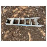 Wooden Ladder Section with Five Steps