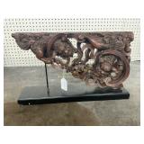 Carved Wooden Asian Architectural Fragment