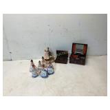 Porcelain Figures and Music Boxes