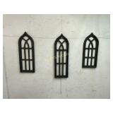 3 Gothic-Style Window Frame Decor