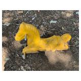 Yellow Painted Spring Ride Horse Toy