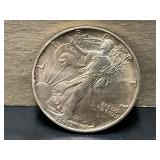 1990 Uncirculated American Silver Eagle Coin