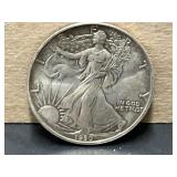 1990 Uncirculated American Silver Eagle Coin