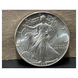 1986 Uncirculated American Silver Eagle Coin