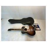 Stella Harmony Acoustic Guitar with Case and Chord