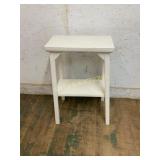 White Painted Wooden Side Table
