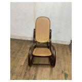 Bentwood Rocking Chair with Cane Seat and Back