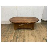 Rustic Wood Storage Bench with Hinged Lid