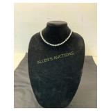Pearl Necklace With Sterling Silver Clasp