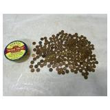 251 Wheat Pennies in Tin Container