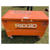 Ridgid Rolling Jobsite Storage Box with Contents