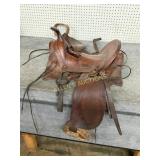 Antique Leather Cowboy Saddle