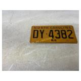1954 North Carolina License Plate