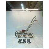 Wood and Metal Seed Planter with Plates