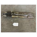 3 Military Bayonets with Sheaths