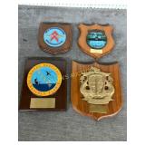 4 US Navy Submarine Plaques
