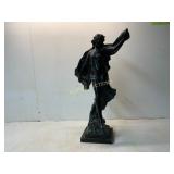 Bronze Figurative Sculpture on Square Base