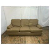 Clayton Marcus Three-Seat Sofa in Brown Upholstery