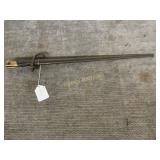 French Bayonet with Scabbard, Brass Details