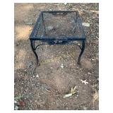 Black Metal Mesh Patio Table