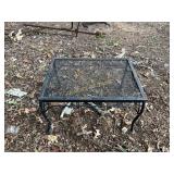Rectangular Metal Mesh Side Table
