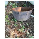 Large Cast Iron Cauldron with Handles