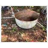 Large Cast Iron Cauldron with Handles