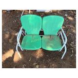 Metal Frame Two-Seat Glider Bench