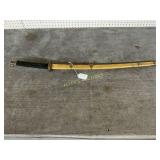 Japanese Samurai Sword with Gilded Scabbard