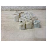 21 PONDï¿½S White Glass Jars