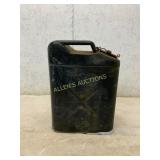 Vintage U.S. Metal Jerry Can with Hinged Cap