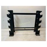 Black Metal Dumbbell Storage Rack
