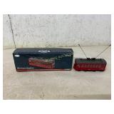 Die-Cast Red Streetcar Model with Original Box