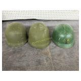 3 GI Helmets with Liners