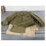 3 WWII Military Uniforms (Jackets and Pants)
