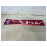 Pabst Blue Ribbon Advertising Metal Sign